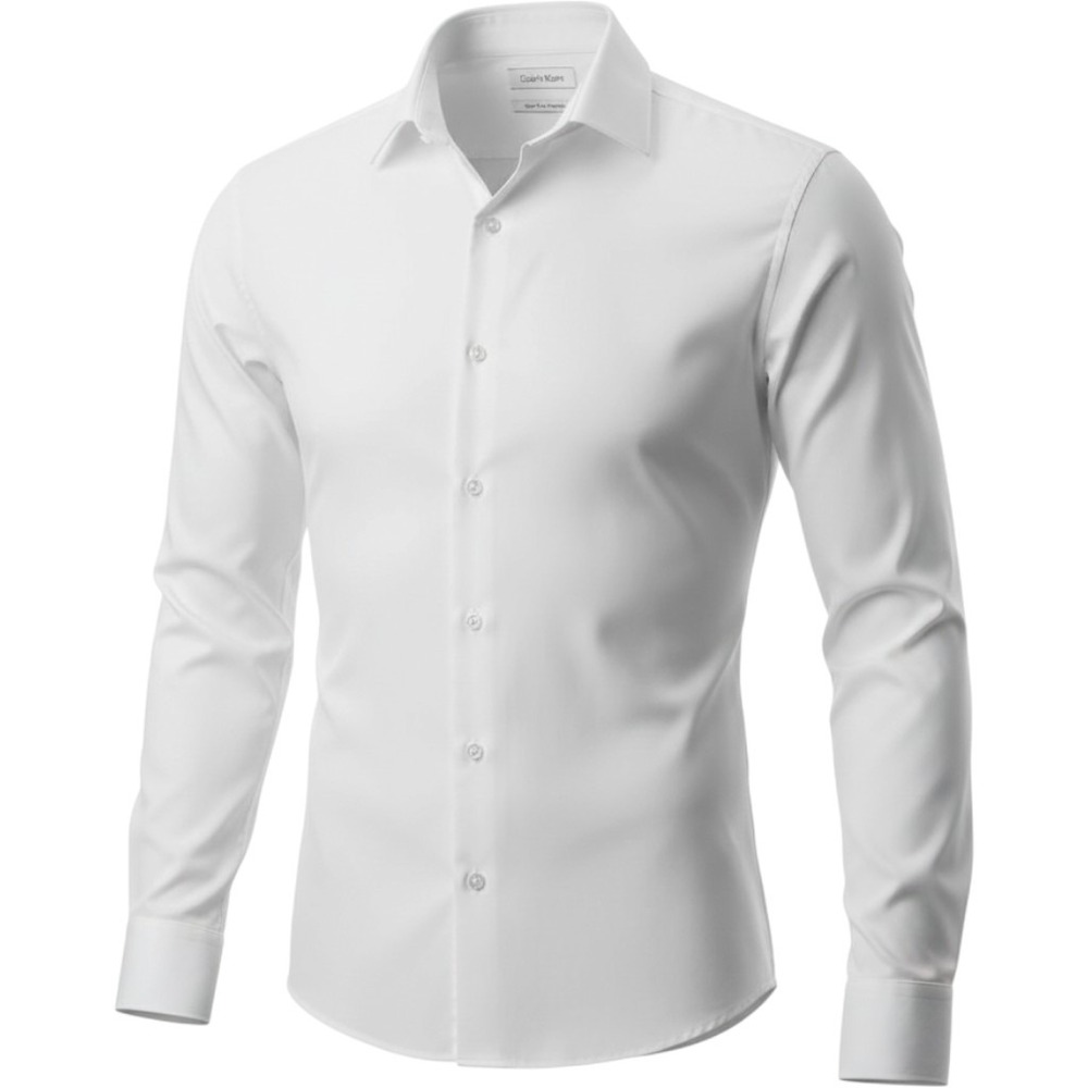 Calvin Klein Boy's White Slim Fit Stretch Dress Shirt Long Sleeve Size 20